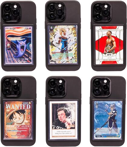 TopDeck Card/Photo Display Phone Case for iPhone 15 Pro Max | Clear TCG/Photo Display Top Loaders & Sleeves | Compatible Pokemon Cards, Sports, One Piece, Magic & More in Saudi Arabia