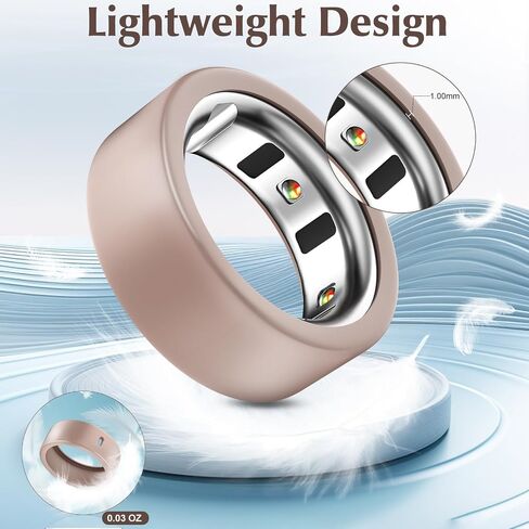 2 Pack Ring Cover Compatible with Oura Ring 4/Oura Ring Gen3/Samsung Galaxy Ring, Soft Silicone Anti-Scratch Case for Oura Ring Protector for Women Men (Silver+Rosegold, M for 8/9/10/11) in Saudi Arabia