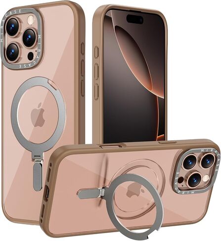 Miracase 2024 Magnetic for iPhone 16 Pro Max Case with Stand 6.9'' [Compatible with MagSafe] Shockproof Phone Case for iPhone 16 Pro Max with Flexible & Reliable Built-in Kickstand, Desert Brown in Saudi Arabia