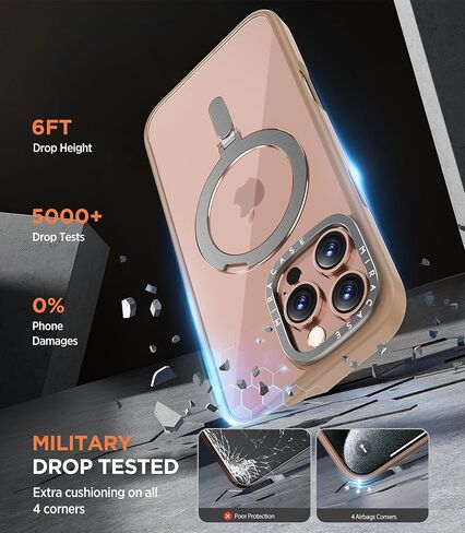 Miracase 2024 Magnetic for iPhone 16 Pro Max Case with Stand 6.9'' [Compatible with MagSafe] Shockproof Phone Case for iPhone 16 Pro Max with Flexible & Reliable Built-in Kickstand, Desert Brown in Saudi Arabia