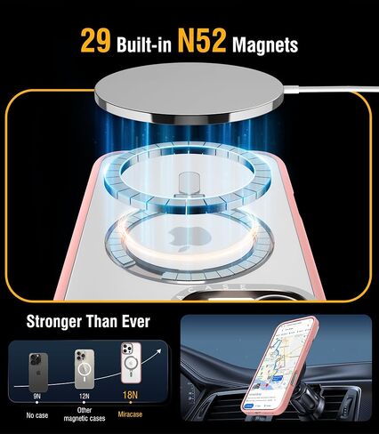 Miracase 2024 Magnetic for iPhone 16 Pro Max Case with Stand 6.9'' [Compatible with MagSafe] Shockproof Phone Case for iPhone 16 Pro Max with Flexible & Reliable Built-in Kickstand, Desert Brown in Saudi Arabia