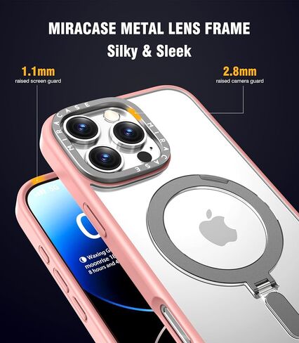 Miracase 2024 Magnetic for iPhone 16 Pro Max Case with Stand 6.9'' [Compatible with MagSafe] Shockproof Phone Case for iPhone 16 Pro Max with Flexible & Reliable Built-in Kickstand, Desert Brown in Saudi Arabia