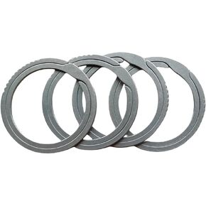 BANG TI Titanium Quick Release Keyrings Side-Pushing Split Heavy Duty Keychain Rings Labor-Saving Kit (K35 5-Pack)