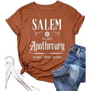 Hot Coffee Skeleton Shirt for Women Halloween Skeleton T-Shirt Funny Fall Skull Graphic Tees Tops Blouse Gift