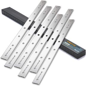 POWERTEC 12-1/2 Inch Planer Blades for DeWalt DW734 Planer, Replacement for DW7342 Planer Knives, Set of 6 (12801DD)