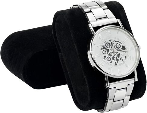 صندوق ساعة BASTUO للرجال، منظم عرض علبة ساعة فاخرة مكون من 24 فتحة، صندوق مجوهرات بتصميم من ألياف الكربون، صناديق حامل تخزين للرجال مع سطح زجاجي ووسائد جلدية، أسود in Kuwait