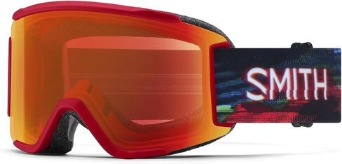 SMITH Squad S Snow Goggle - White Vapor | ChromaPop Sun Platinum Mirror + Low Light Replacement Lens in Saudi Arabia