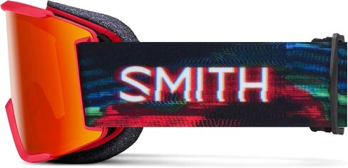 SMITH Squad S Snow Goggle - White Vapor | ChromaPop Sun Platinum Mirror + Low Light Replacement Lens in Saudi Arabia