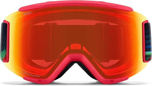 SMITH Squad S Snow Goggle - White Vapor | ChromaPop Sun Platinum Mirror + Low Light Replacement Lens in Saudi Arabia