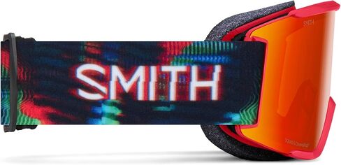 SMITH Squad S Snow Goggle - White Vapor | ChromaPop Sun Platinum Mirror + Low Light Replacement Lens in Saudi Arabia