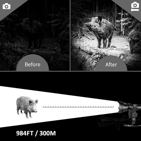 KL52Plus Zoomable Hunting Flashlight Kit for Coyote, Hog & Varmint in Kuwait