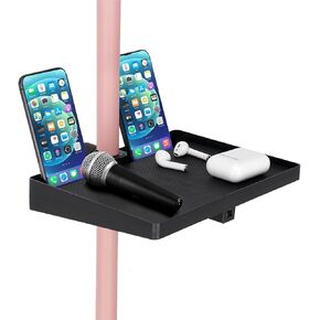 koolehaoda Universal Microphone Stand Tray, Mic Stand Cup Holder, Multi-function rack,Can be installed on diameter 12-22MM on Rod Holders,for Most Mic Stands,Light Stand, for Stage, Live Streaming