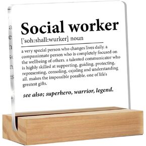 Human Resources Professional Decorative Signage, 4 x 4 Inches, Acrylic