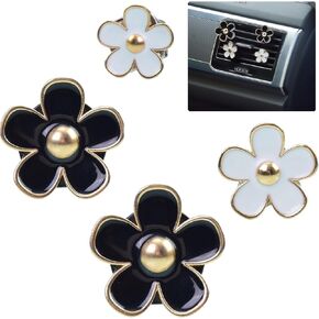 DEDC Car Air Fresheners, 8 Pcs Car Scents Air Freshener, Car Vent Clip Air Freshener, Flower Air Freshener Car Clips, Rose & Pink & White