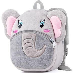 HONGTEYA Toddler Backpack for Girls with Stuffed Animal Cat Toy Soft Plush Kids Mini Backpack Kitty Toys Birthday Christmas Gifts for Baby Girl Age 1 2 3 4 5