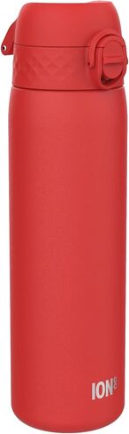 ION8 Steel Water Bottle, 600 ml/20 oz, Leak Proof, Easy to Open, Secure Lock, Dishwasher Safe, Flip Cover, Fits Cup Holders, Carry Handle, Durable, Scratch Resistant, Raised Print, Gaming Design in Saudi Arabia