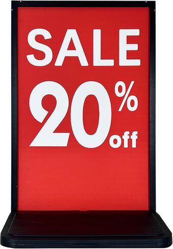 حامل عرض اللافتات الخارجية والداخلية مقاس 23.5 بوصة × 35.5 بوصة (لافتة خارجية جديدة) بقاعدة مملوءة بالماء in Kuwait