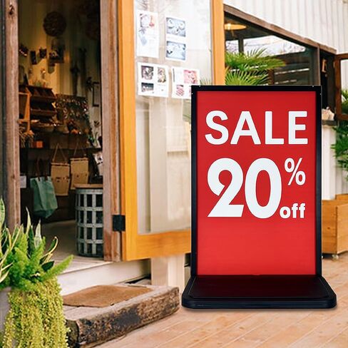 حامل عرض اللافتات الخارجية والداخلية مقاس 23.5 بوصة × 35.5 بوصة (لافتة خارجية جديدة) بقاعدة مملوءة بالماء in Kuwait