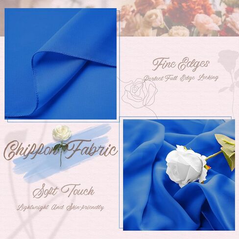 10ft Chiffon Table Runner 29 x 120 Inches Sheer Chiffon Fabric Wedding Runner Sheer for Wedding Birthday Party Bridal Shower Outdoor Decoration (Macaron Color,12 Pcs) in Saudi Arabia