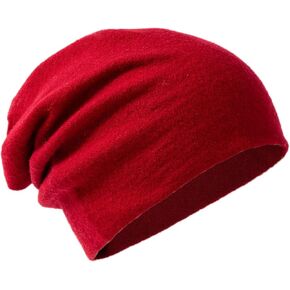 Villand 100% Merino Wool Beanie Hat for Women and Men with Gift Bag, Double-Layered Wool Hat, Knitted Ski Cap for Winter