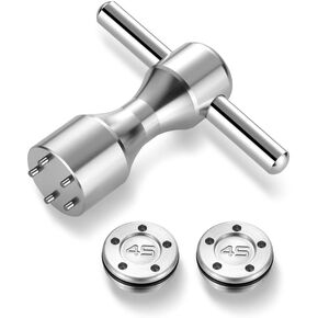 Golf Putter Weights 2pcs 5g/10g/15g/20g/25g/30g/35g/40g/45g with Wrench Kit Set Compatible with Titleist Scotty Cameron Putter Golf Accessory (2pcs 5g+Wrench)