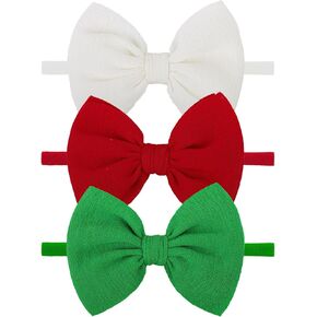 YanJie Baby Girl Bows Nylon Headbands Newborn Hairbands Bows Handmade Hair Bows Hairbands Elastic Hair Accessories for Girls Infant Toddlers Kids