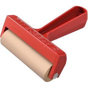 Speedball Pop-In Soft Rubber Brayer, 4" – Roller Tool for Crafting and Block Printing, Vinyl, Comfort Grip Handle