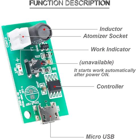 وحدة الانحلال، وحدة الترطيب، رذاذ مزدوج، مرطب USB، رذاذ مزدوج، لوحة دائرة القيادة، 740 فتحة، 5 ميكرومتر، رذاذ صغير يسهل اختراقه مع حامل مرطب، مسحة قطنية، كابل USB من النوع C in Saudi Arabia
