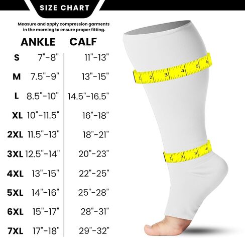 Mojo Compression Socks - Opaque Knee-Hi Open Toe Support Stockings 20-30mmHg, Relieves Discomfort from Post-Thrombotic Syndrome, Lymphatic and Venous Issues - 1 Pair in Kuwait