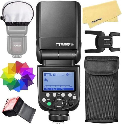 Godox TT685II-C TT685IIC Camera Flash for Canon Camera Flash Speedlite Speedlight Light, E-TTL 2.4G GN60 HSS 1/8000S,0.1-2.6s Recycle Time,330 Full Power Pops,TCM Instant Conversion,Quick-Release Lock in Saudi Arabia