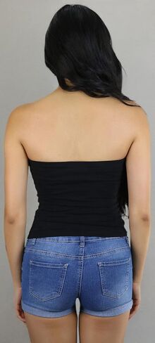 ToBeInStyle Women's Cotton-Spandex Blend Stretchy Tube Top in Kuwait