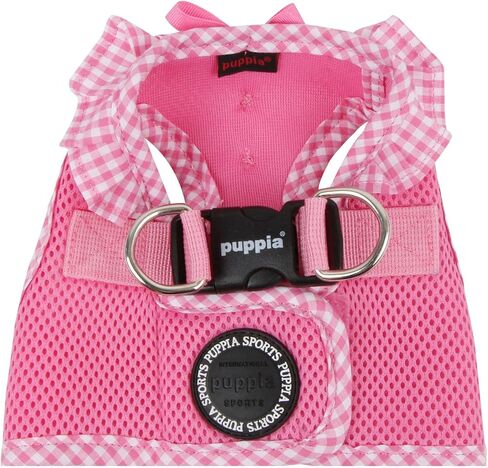 Puppia Vivien Vest Dog Harness Step-in All Season Mesh Cute No Pull No Choke Walking Training for Small Dog, Pink, Small in Saudi Arabia