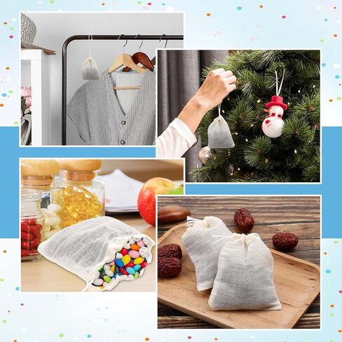 Yolev 30Pcs Sachet Bags Empty Small Drawstring Bags Small Organza Bags Mini Drawstring Pouch Mesh Drawstring Gift Jewelry Scent Bags Lavender Sachets for Drawers and Closets in Saudi Arabia