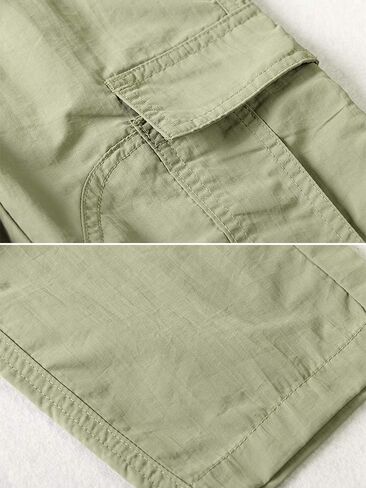 OCHENTA Boy's Pull on Casual Cargo Pants، سريع الجفاف في الهواء الطلق للمشي لمسافات طويلة وصيد الأسماك للأطفال الشباب رمادي 160-9-10 سنوات in Kuwait