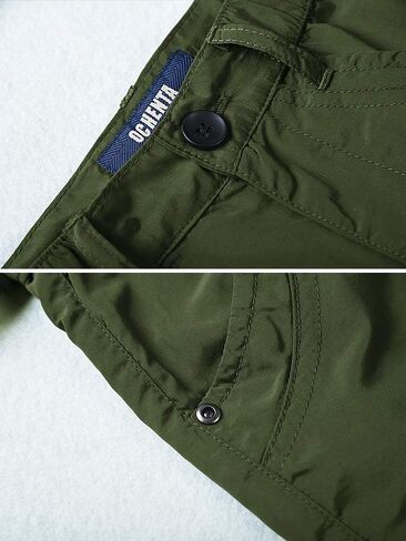 OCHENTA Boy's Pull on Casual Cargo Pants، سريع الجفاف في الهواء الطلق للمشي لمسافات طويلة وصيد الأسماك للأطفال الشباب رمادي 160-9-10 سنوات in Kuwait
