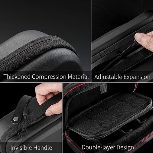 TELESIN Large Carry Case Carrying Travel Bag for GoPro Max Hero 13 12 11 10 9 8 7 6 5 DJI Action 3 4 5 Osmo Pocket 3 Insta360 X3 X4 X5 Go3 Ace Pro AKASO Battery Charger Strap Mount Accessories in Kuwait