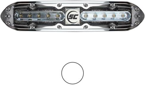 SCM-10 LED Underwater Light, Aqua Green, 316 Stainless w/20' Cable in Saudi Arabia
