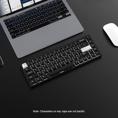 XVX WOB Keycaps 168 مفتاحًا، مجموعة أغطية مفاتيح مخصصة PBT مزدوجة اللقطات، نمط بسيط باللون الأبيض على أغطية مفاتيح سوداء، أغطية مفاتيح للوحة المفاتيح ذات شكل الكرز للوحة المفاتيح الميكانيكية Cherry Gateron MX in Kuwait