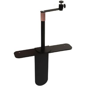 Projector Stand Plug in Projector Stand for Bedside Sofa, 360 Degree Rotatable Projector Bed Mount Sturdy Alloy Steel, 9.4 to 15.7in Adjustable Projector Bracket Holder (black)