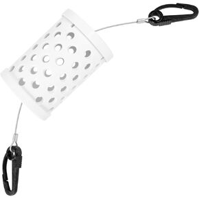 Seal Proof Bait Cage Rigid PVC Tubing with Quick Release Clips High Capacity Bait Box Holders for Crab Traps