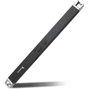 SUPRUS Electric Arc Lighter Windproof Flameless Lighter Rechargeable USB Lighter with Safety Lock for Home Kitchen BBQ Candle