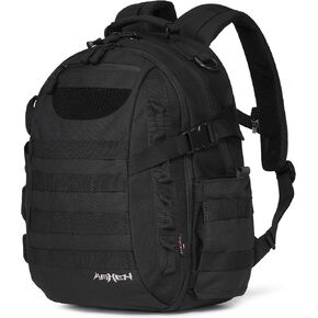 Tactical Backpack Military Army Molle Bag Outdoor Rucksack Water Resistant Daypack 1 day Assault Pack Small 21L (Black)