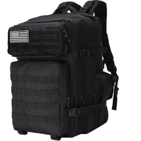 Tactical Backpack Military Backpack Assault Pack Bug Out Bag Rucksack for Men Women Trekking Hiking,Hunting 45L(Cow color)