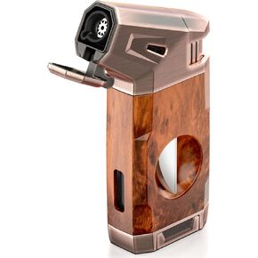 Butane Torch Lighter with V Cutter, for Men