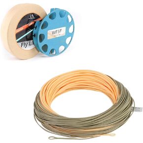 Maxcatch Single Hand Spey Fly Line Weight Forward Floating Fly Fishing Line with 2 Welded Loops WF3F/4F/5F/6F/7F/8F