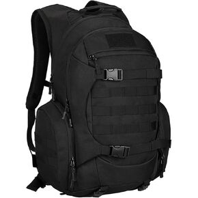 Tactical Travel Backpack Large Military Tactical Assault Pack, 3 Day Heavy Duty Camping Rucksack, 45L Hiking Bags (Black Camo)