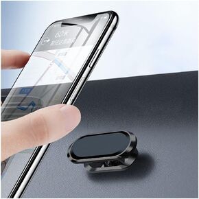 Car Magnetic Mobile Phone Holder,360° Rotation of Eight Magnetic Aluminum Alloy Dashboard Car Phone Holder,Compatible iPhone 13 Pro Max / 13 Pro and All Smartphone (Black)