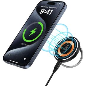 Pixel 8Pro Wireless Charger Pad 15W Fast Charging for Google Pixel 8/7/6/5/4,Mag-Safe Wireless Charging Mat Magnetic Station for iPhone 15/14/13/12,Samsung Galaxy S24/S23/S22/S21/Z Fold 5/4/3,Z Flip 5