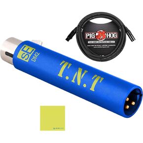 sE Electronics DM2 TNT 1-channel Active Inline Preamp Bundle w/Pig Hog PHM10 8mm Mic Cable and Liquid Audio Polishing Cloth