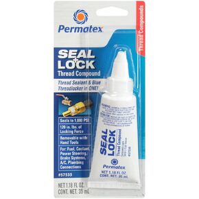 Permatex 56521 High Performance Thread Sealant, 50 ml , White (Packaging may vary)